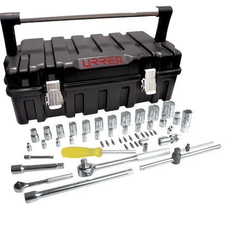 Urrea 1/4", 1/2" Drive SAE, 51 pcs 4754P50